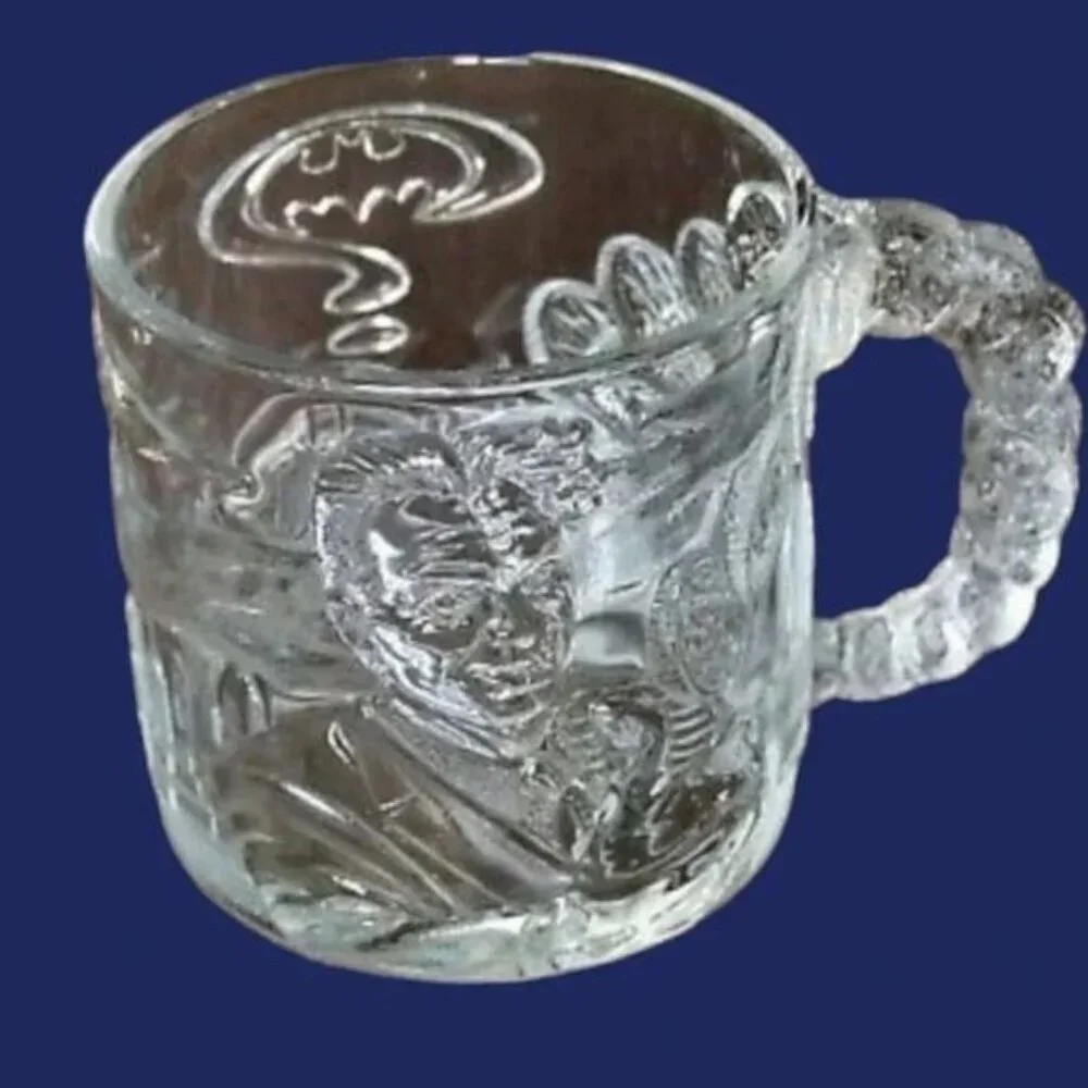 Mc.Donald's vtg lot of 2 clear glass  mug